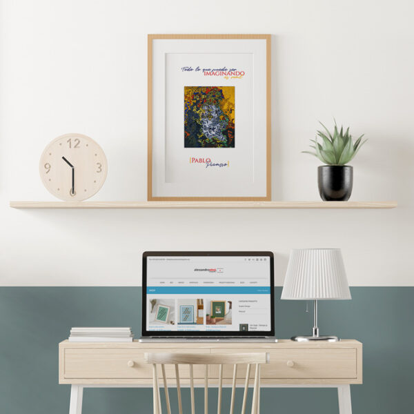 Illustrazione con citazione di Pablo Picasso Pablo Picasso